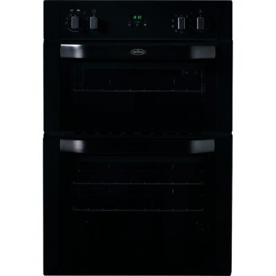 Belling BI90MF Built-in Electric Multifunction Double Oven in Black